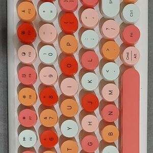 Colorful Round Keycap Keyboard